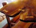 Black Walnut End Table Close Up